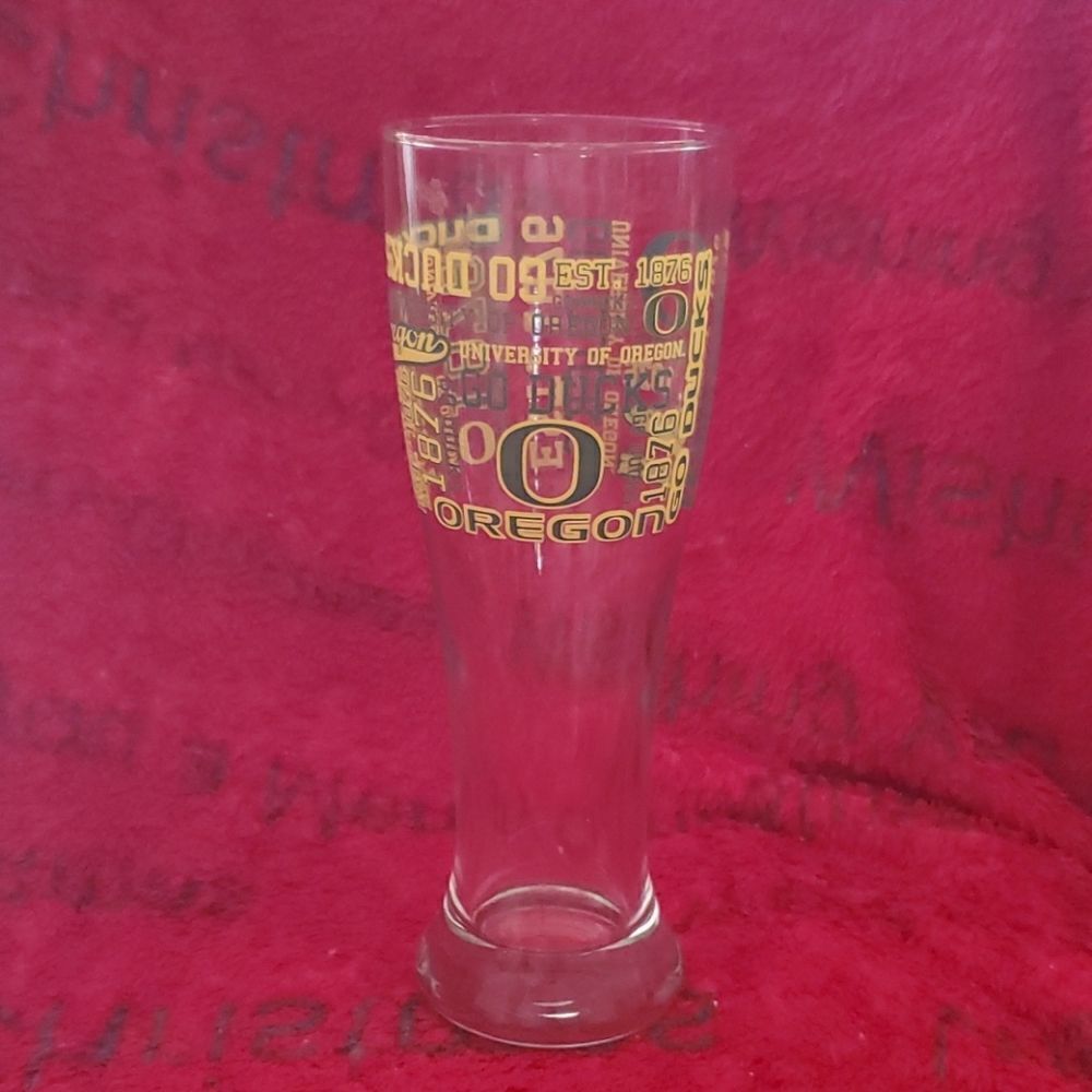University of Oregon Ducks Beer Glass Cup